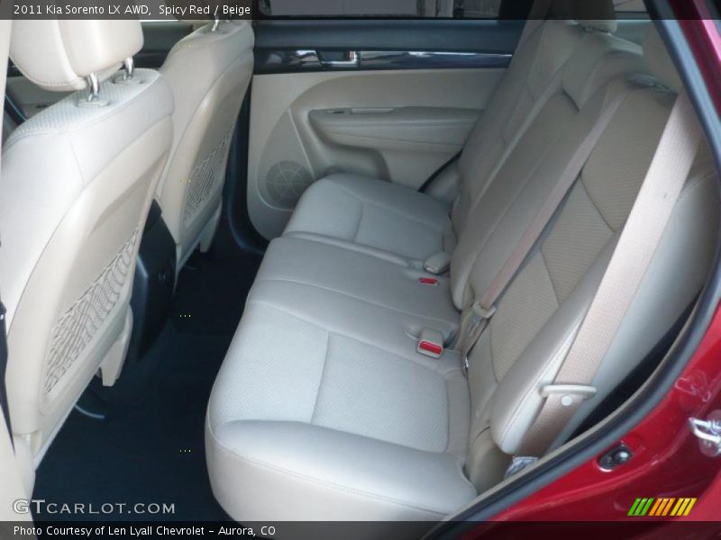 Spicy Red / Beige 2011 Kia Sorento LX AWD
