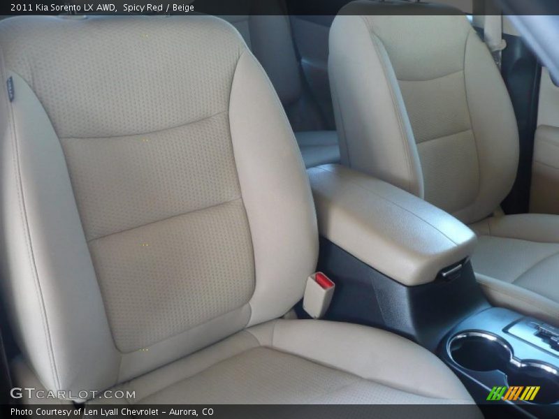 Spicy Red / Beige 2011 Kia Sorento LX AWD