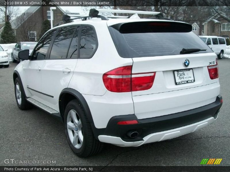 Alpine White / Black Nevada Leather 2010 BMW X5 xDrive30i