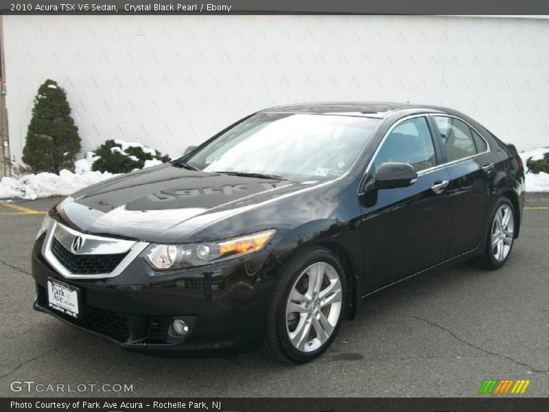 Crystal Black Pearl / Ebony 2010 Acura TSX V6 Sedan