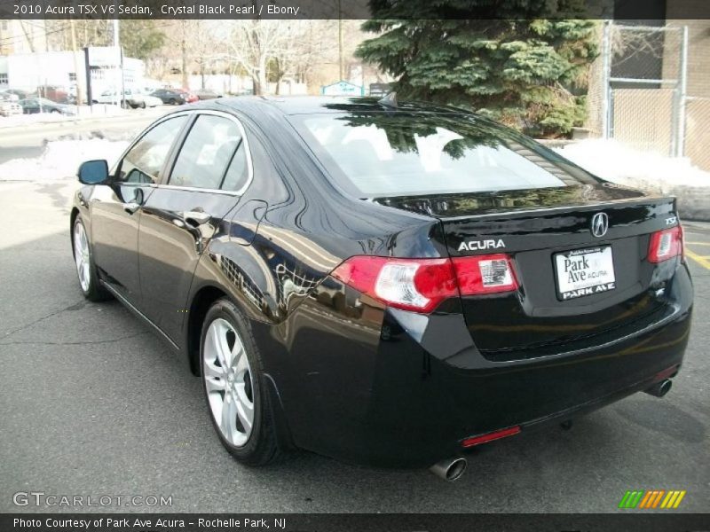 Crystal Black Pearl / Ebony 2010 Acura TSX V6 Sedan