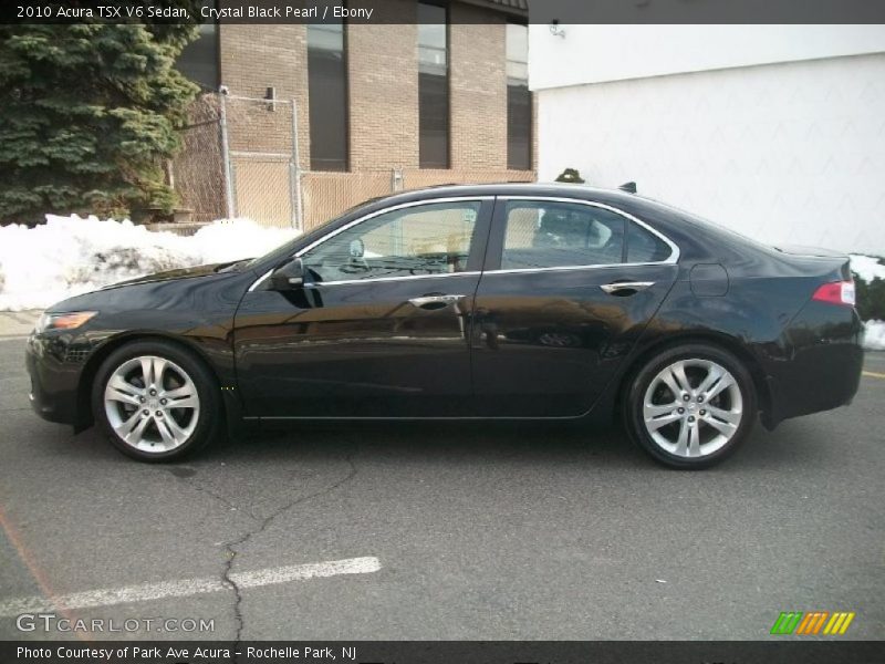 Crystal Black Pearl / Ebony 2010 Acura TSX V6 Sedan