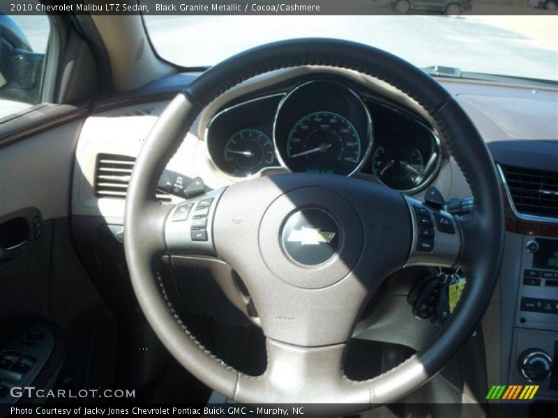 Black Granite Metallic / Cocoa/Cashmere 2010 Chevrolet Malibu LTZ Sedan