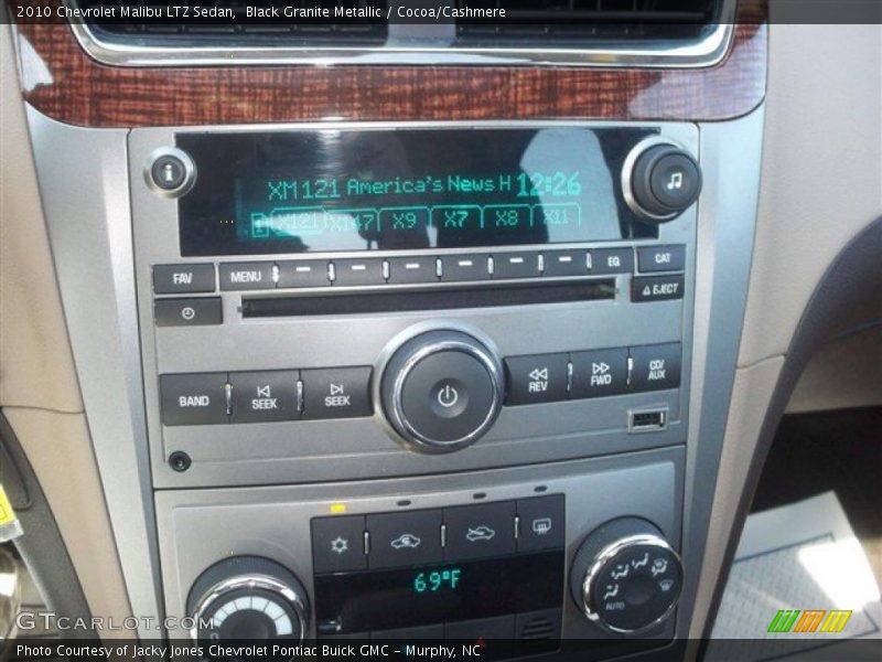 Black Granite Metallic / Cocoa/Cashmere 2010 Chevrolet Malibu LTZ Sedan