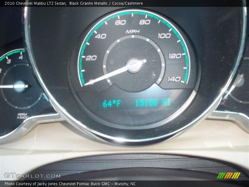 Black Granite Metallic / Cocoa/Cashmere 2010 Chevrolet Malibu LTZ Sedan
