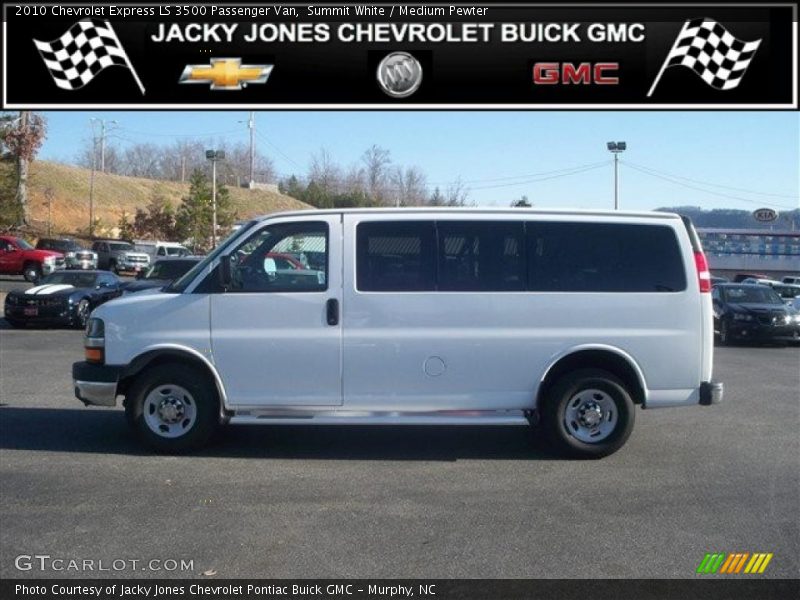 Summit White / Medium Pewter 2010 Chevrolet Express LS 3500 Passenger Van