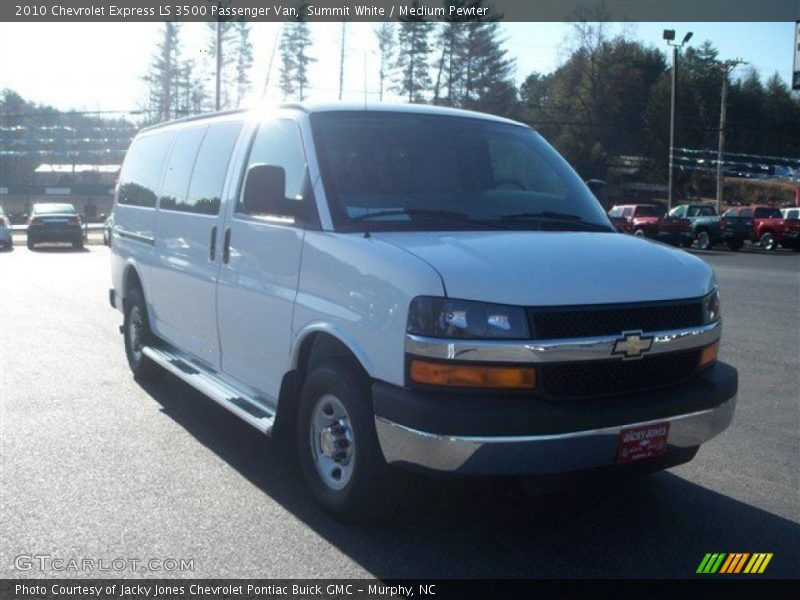 Summit White / Medium Pewter 2010 Chevrolet Express LS 3500 Passenger Van