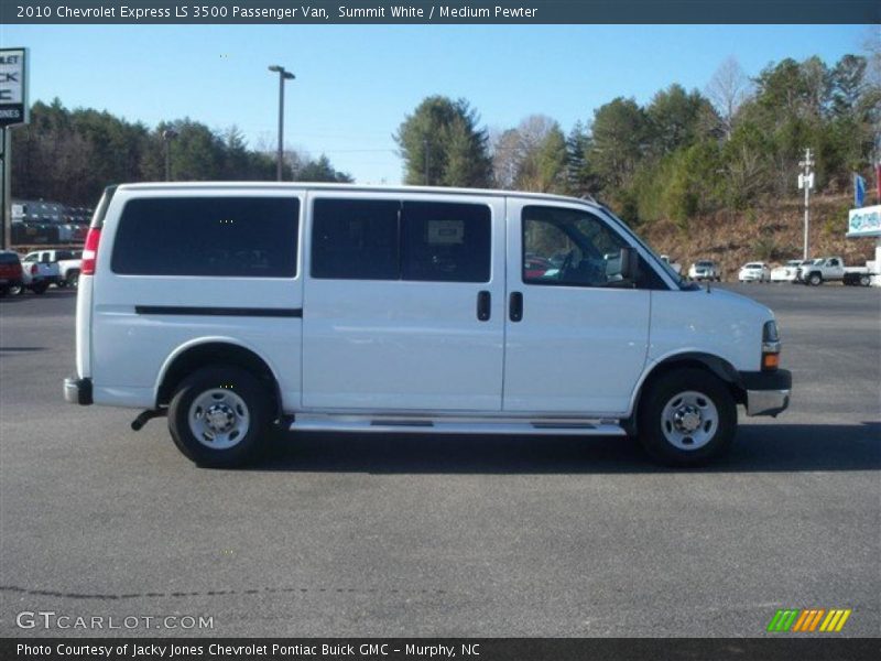 Summit White / Medium Pewter 2010 Chevrolet Express LS 3500 Passenger Van
