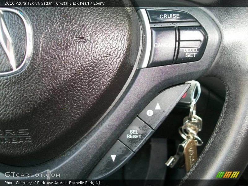 Crystal Black Pearl / Ebony 2010 Acura TSX V6 Sedan