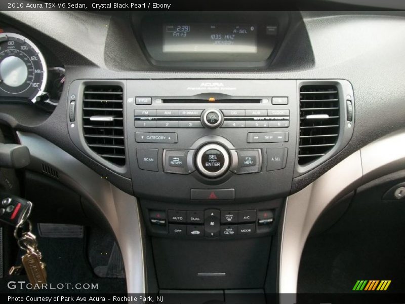 Controls of 2010 TSX V6 Sedan