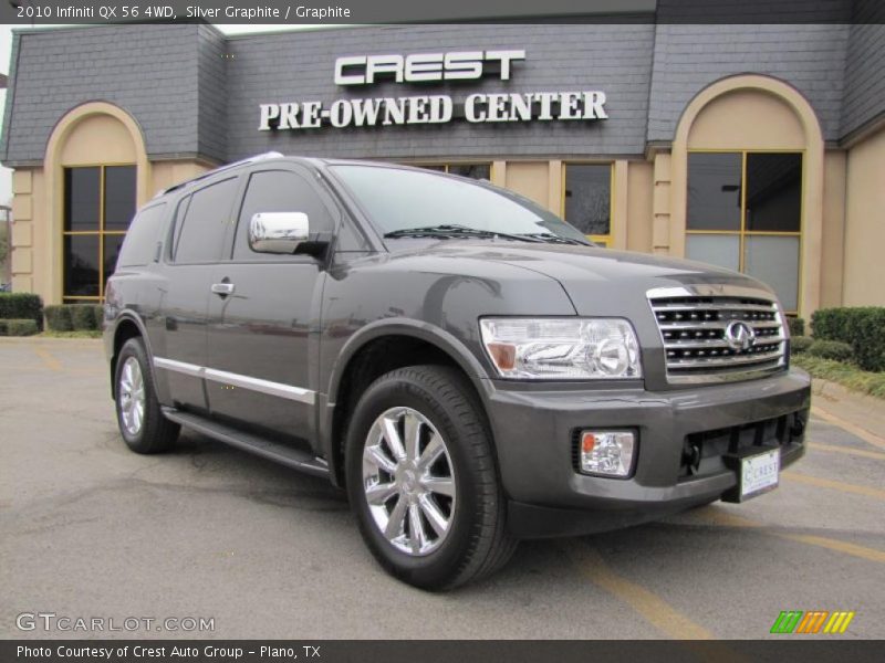 Silver Graphite / Graphite 2010 Infiniti QX 56 4WD