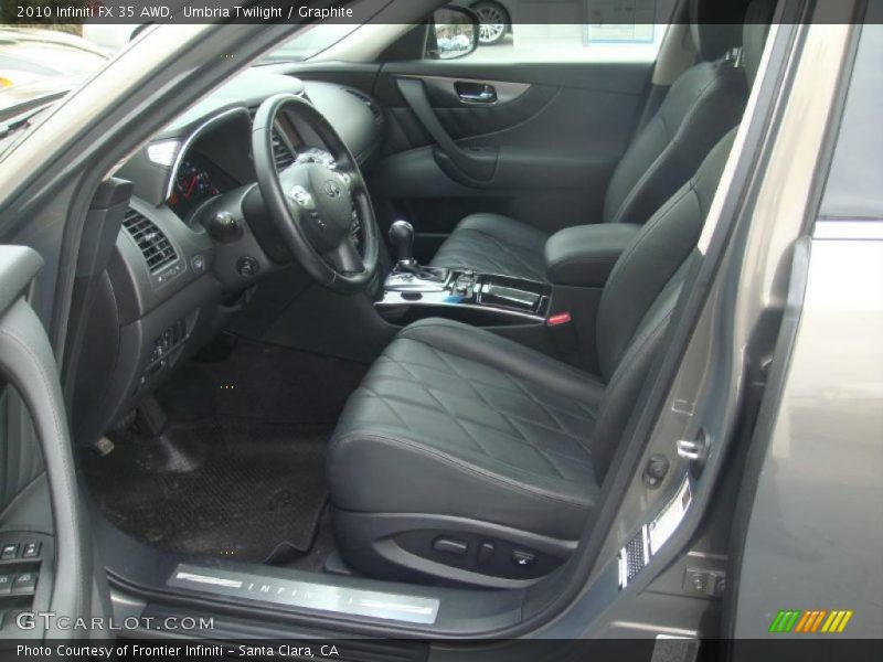  2010 FX 35 AWD Graphite Interior