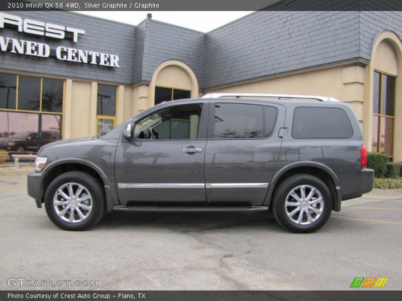 Silver Graphite / Graphite 2010 Infiniti QX 56 4WD