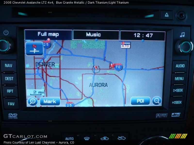 Navigation of 2008 Avalanche LTZ 4x4