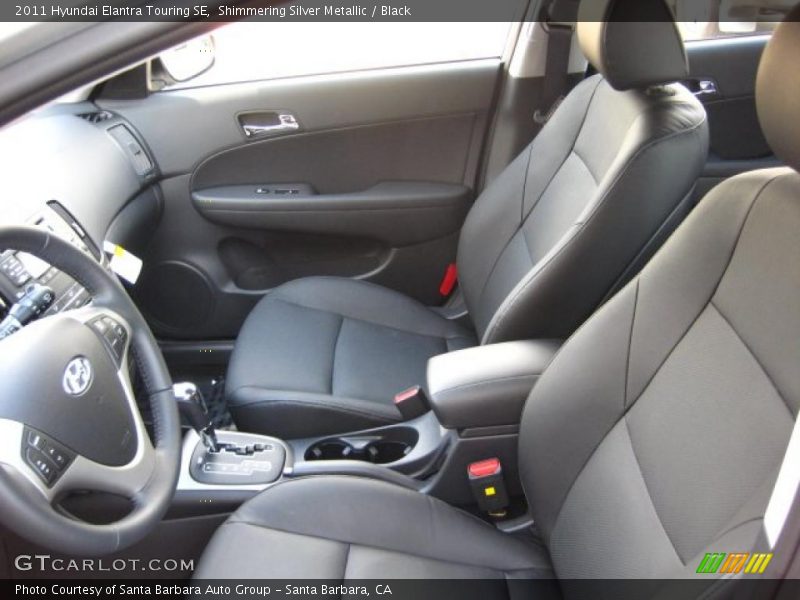 Shimmering Silver Metallic / Black 2011 Hyundai Elantra Touring SE