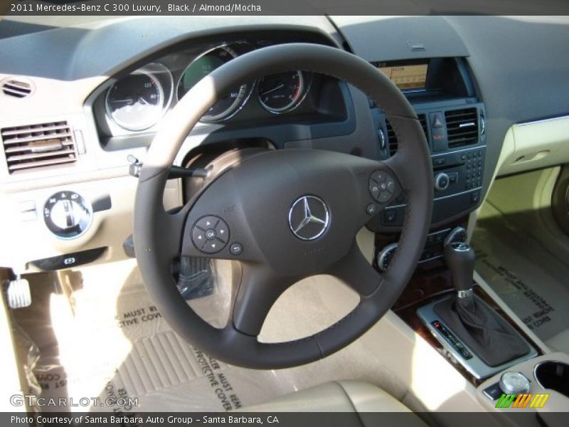 Black / Almond/Mocha 2011 Mercedes-Benz C 300 Luxury