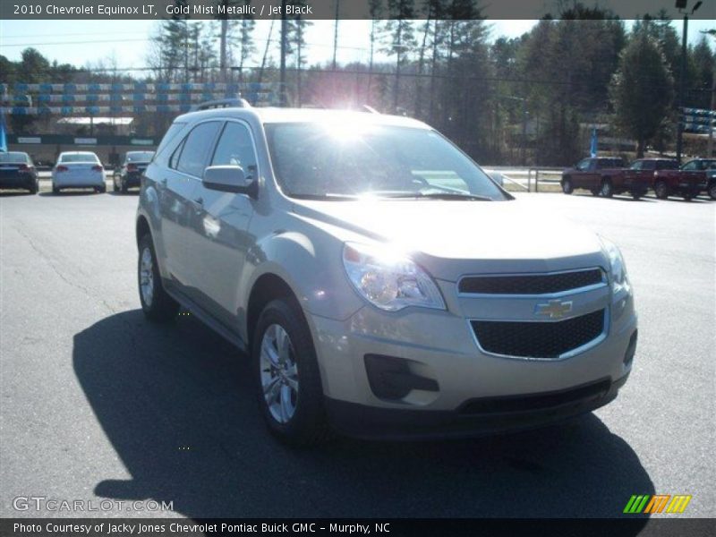 Gold Mist Metallic / Jet Black 2010 Chevrolet Equinox LT