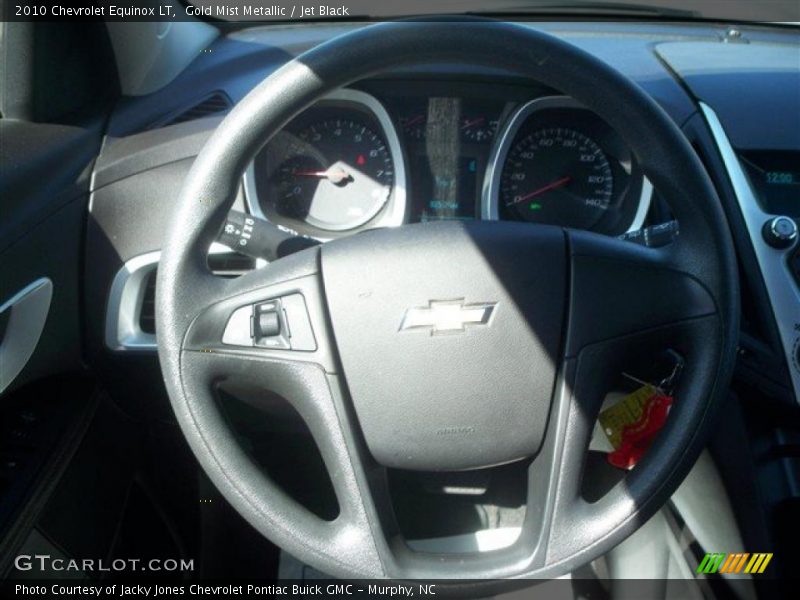 Gold Mist Metallic / Jet Black 2010 Chevrolet Equinox LT