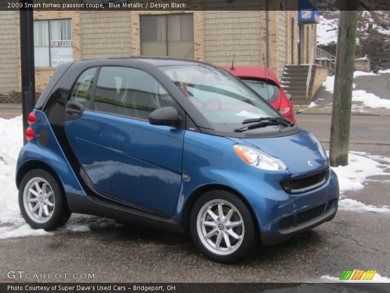 Blue Metallic / Design Black 2009 Smart fortwo passion coupe