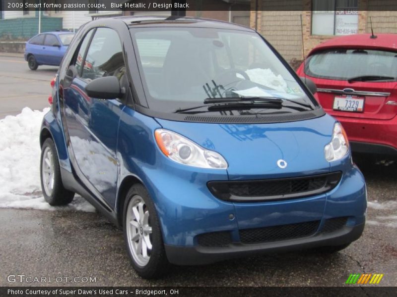 Blue Metallic / Design Black 2009 Smart fortwo passion coupe