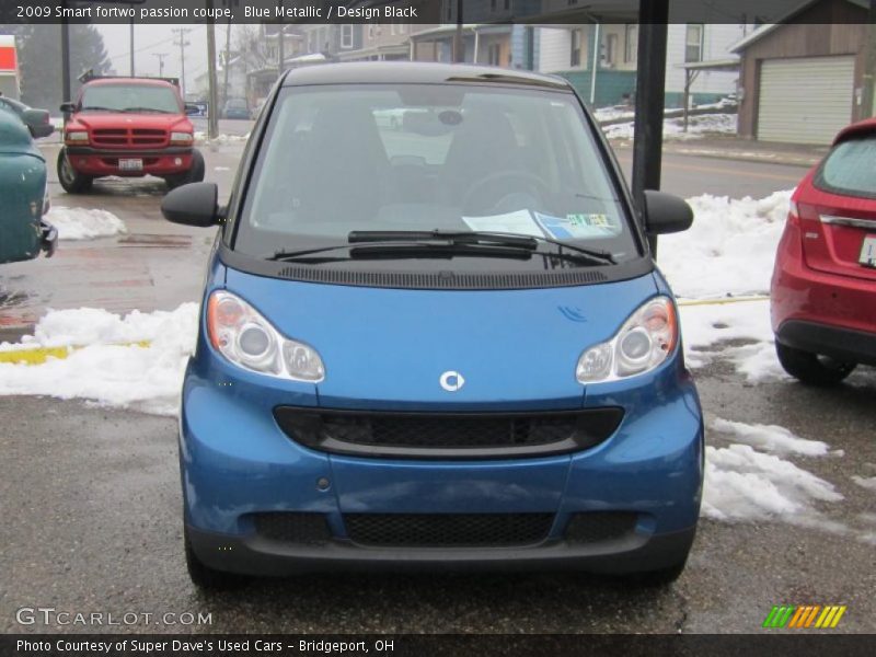 Blue Metallic / Design Black 2009 Smart fortwo passion coupe