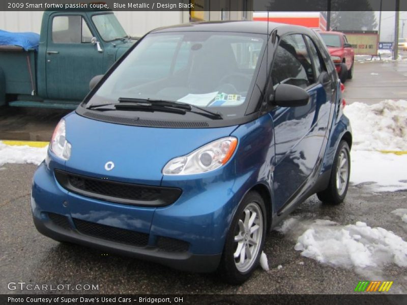 Blue Metallic / Design Black 2009 Smart fortwo passion coupe