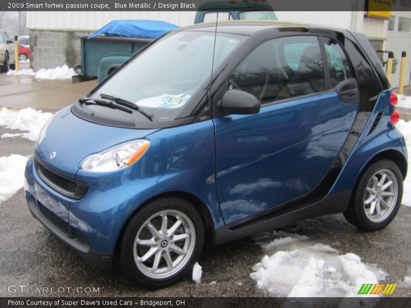 Blue Metallic / Design Black 2009 Smart fortwo passion coupe