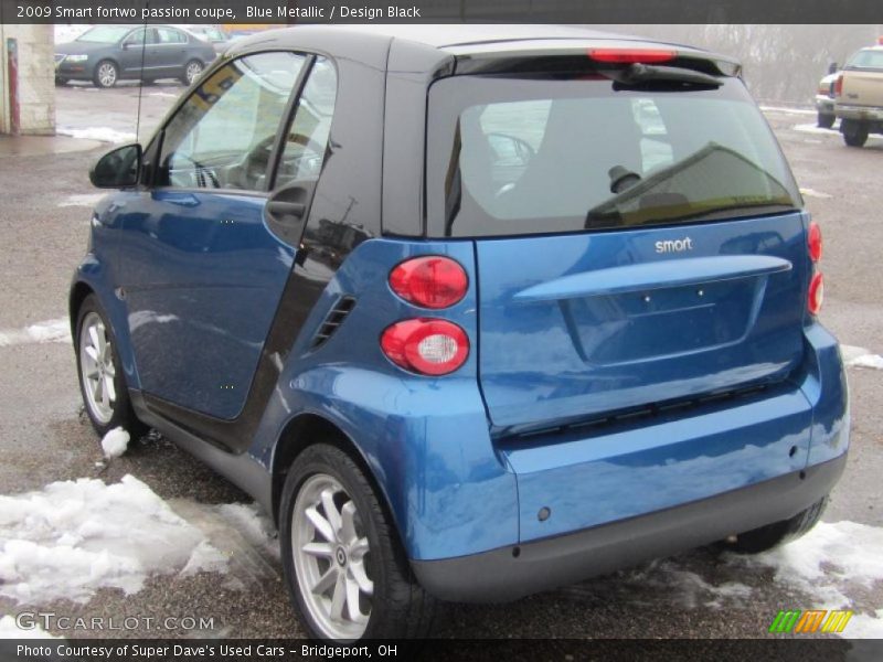 Blue Metallic / Design Black 2009 Smart fortwo passion coupe