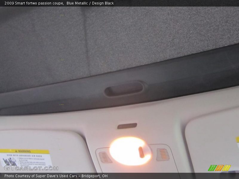 Blue Metallic / Design Black 2009 Smart fortwo passion coupe