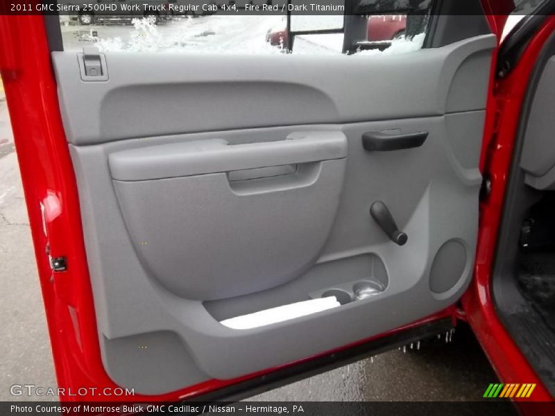 Fire Red / Dark Titanium 2011 GMC Sierra 2500HD Work Truck Regular Cab 4x4