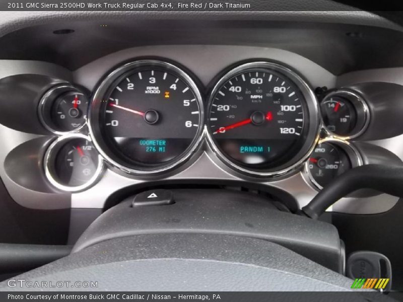  2011 Sierra 2500HD Work Truck Regular Cab 4x4 Work Truck Regular Cab 4x4 Gauges