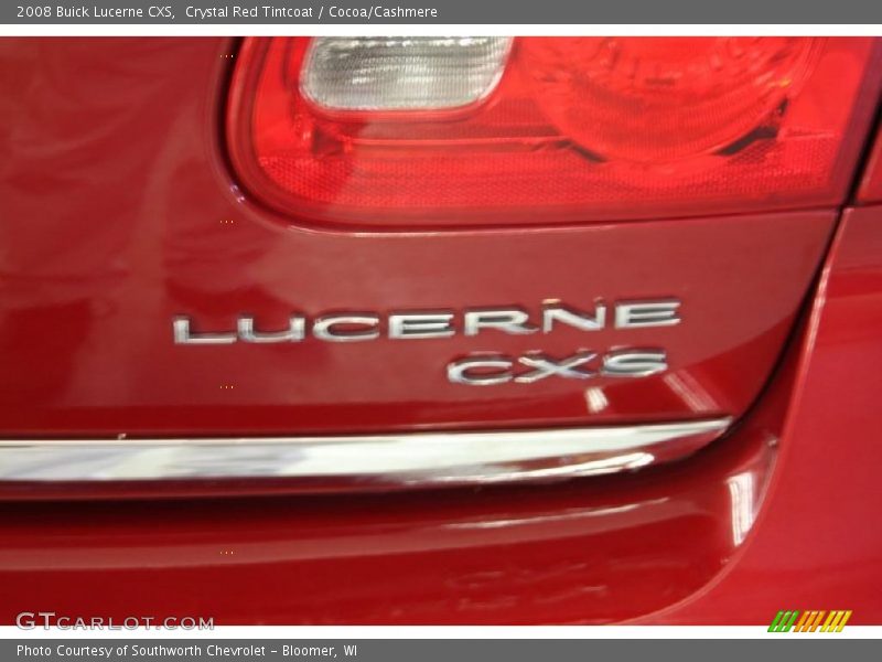 Crystal Red Tintcoat / Cocoa/Cashmere 2008 Buick Lucerne CXS