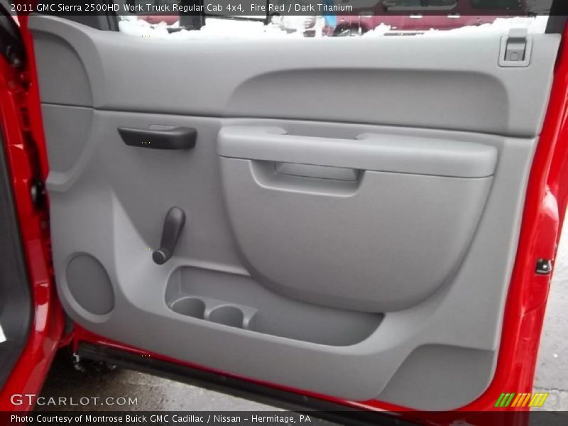 Fire Red / Dark Titanium 2011 GMC Sierra 2500HD Work Truck Regular Cab 4x4