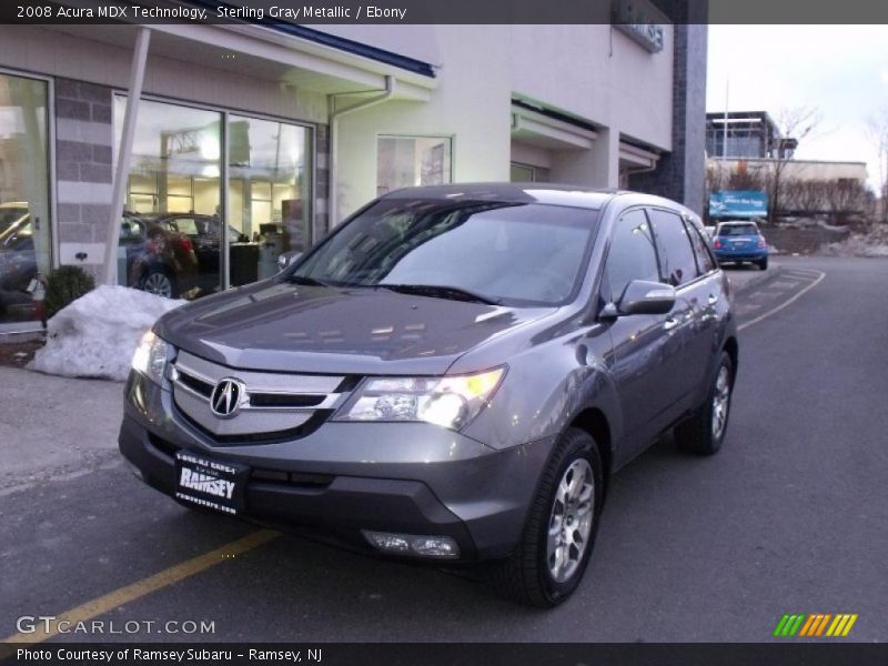 Sterling Gray Metallic / Ebony 2008 Acura MDX Technology