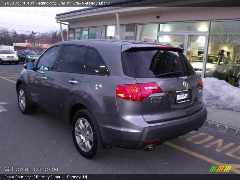 Sterling Gray Metallic / Ebony 2008 Acura MDX Technology