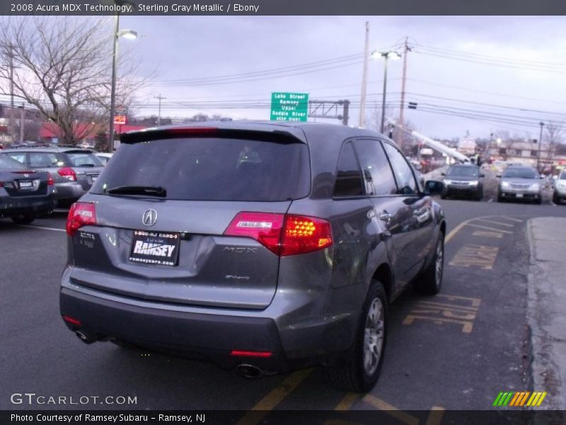 Sterling Gray Metallic / Ebony 2008 Acura MDX Technology