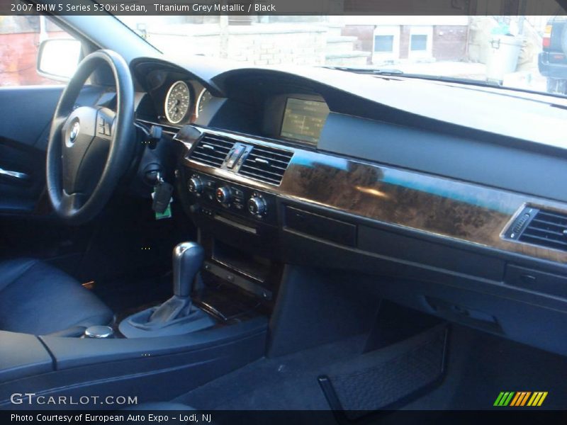 Titanium Grey Metallic / Black 2007 BMW 5 Series 530xi Sedan