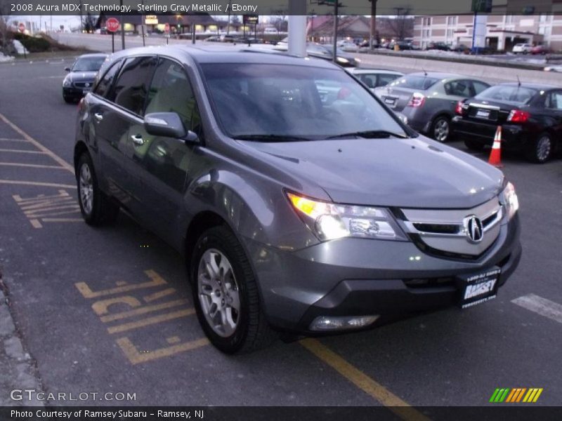 Sterling Gray Metallic / Ebony 2008 Acura MDX Technology