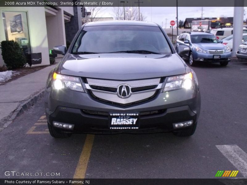 Sterling Gray Metallic / Ebony 2008 Acura MDX Technology
