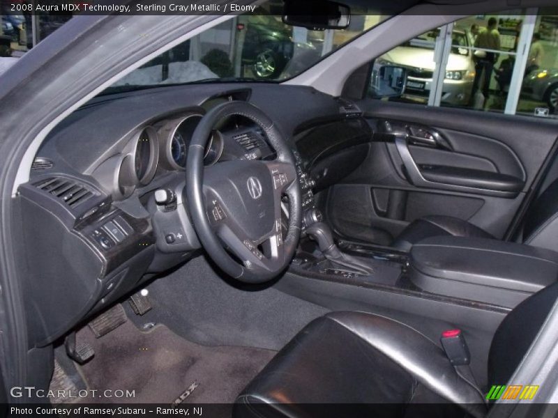 Sterling Gray Metallic / Ebony 2008 Acura MDX Technology