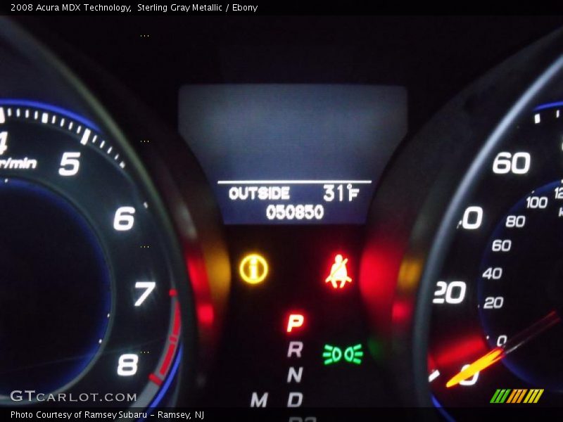 Sterling Gray Metallic / Ebony 2008 Acura MDX Technology