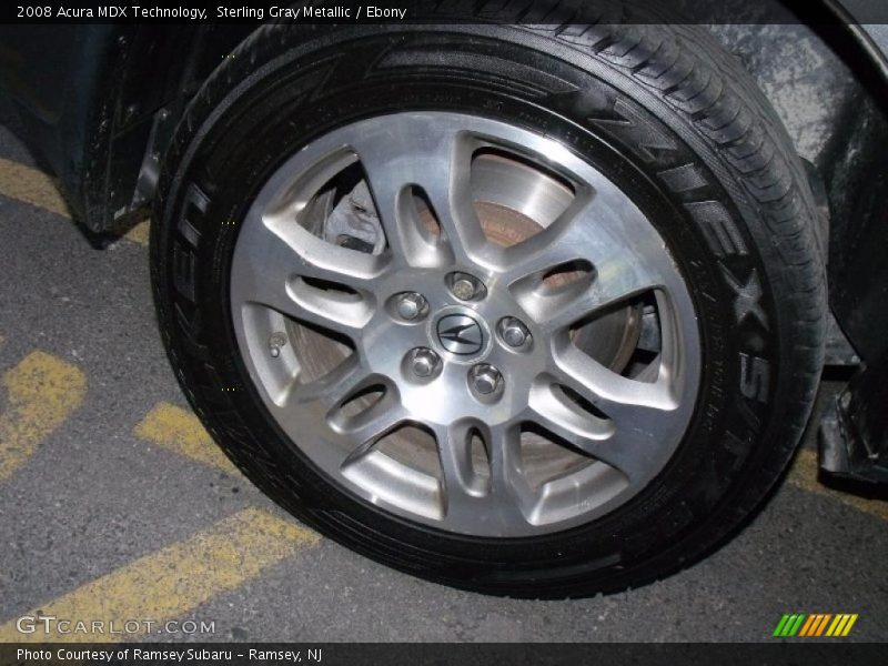 Sterling Gray Metallic / Ebony 2008 Acura MDX Technology