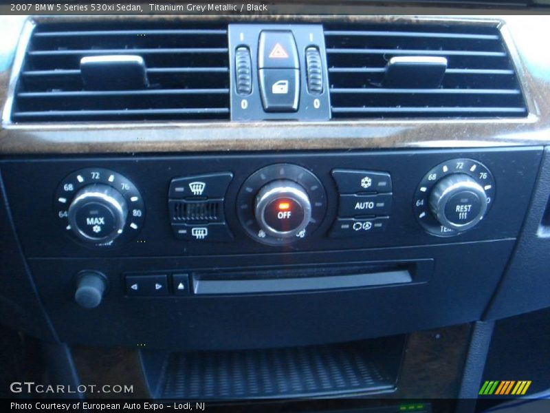 Titanium Grey Metallic / Black 2007 BMW 5 Series 530xi Sedan