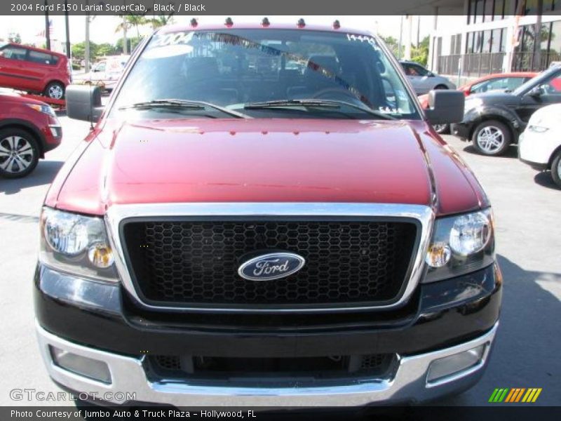 Black / Black 2004 Ford F150 Lariat SuperCab