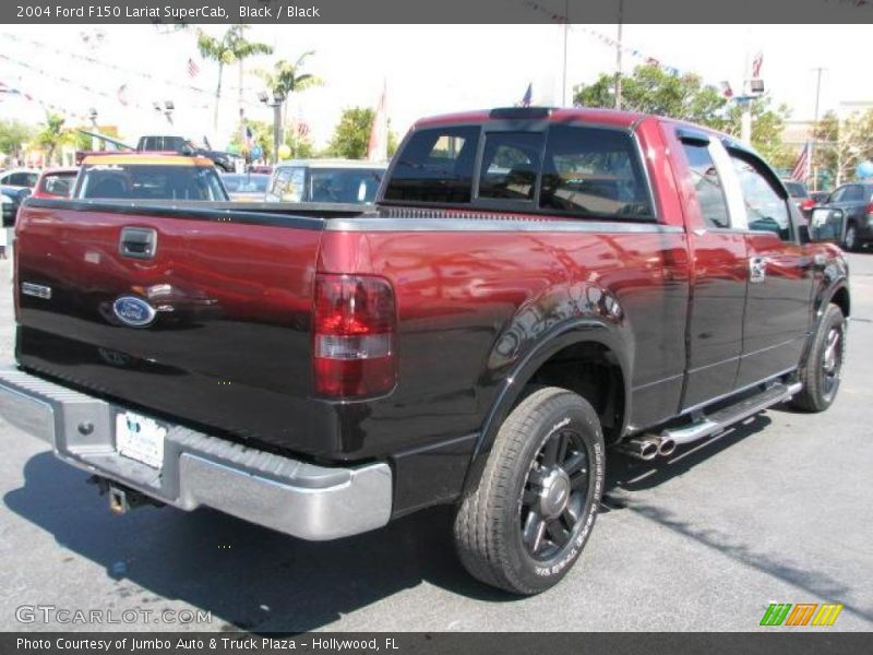 Black / Black 2004 Ford F150 Lariat SuperCab