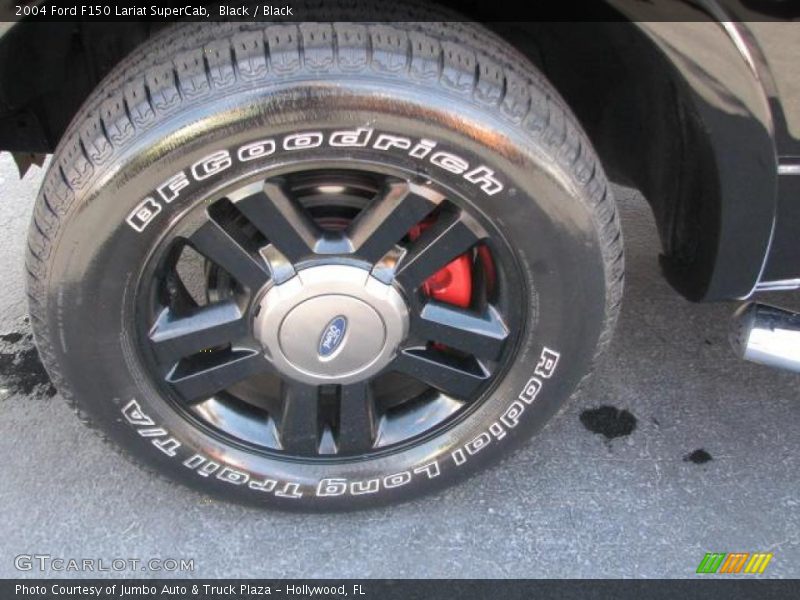 Black / Black 2004 Ford F150 Lariat SuperCab