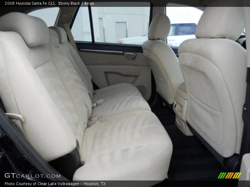 Ebony Black / Beige 2008 Hyundai Santa Fe GLS