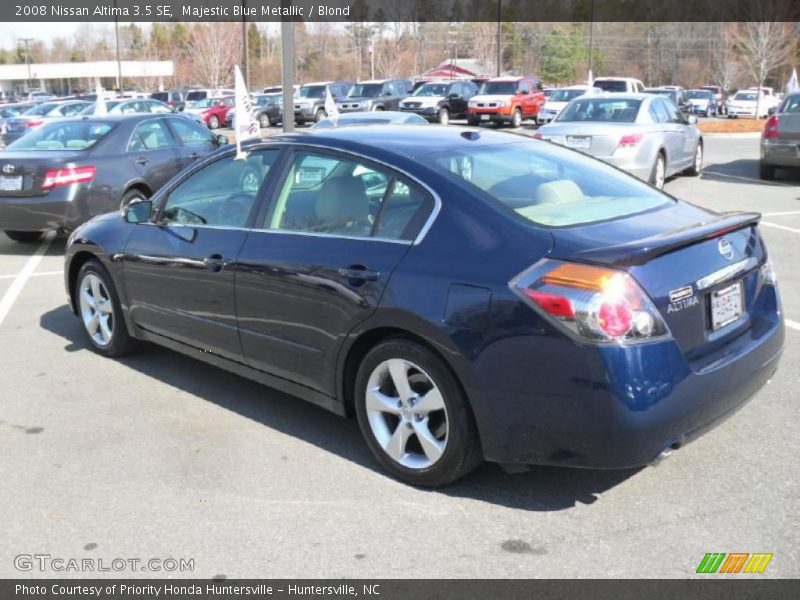 Majestic Blue Metallic / Blond 2008 Nissan Altima 3.5 SE