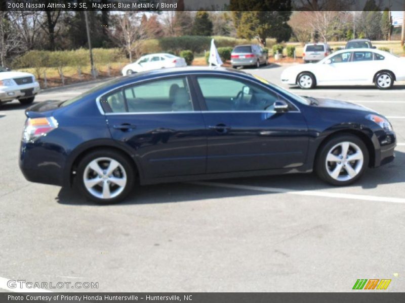 Majestic Blue Metallic / Blond 2008 Nissan Altima 3.5 SE