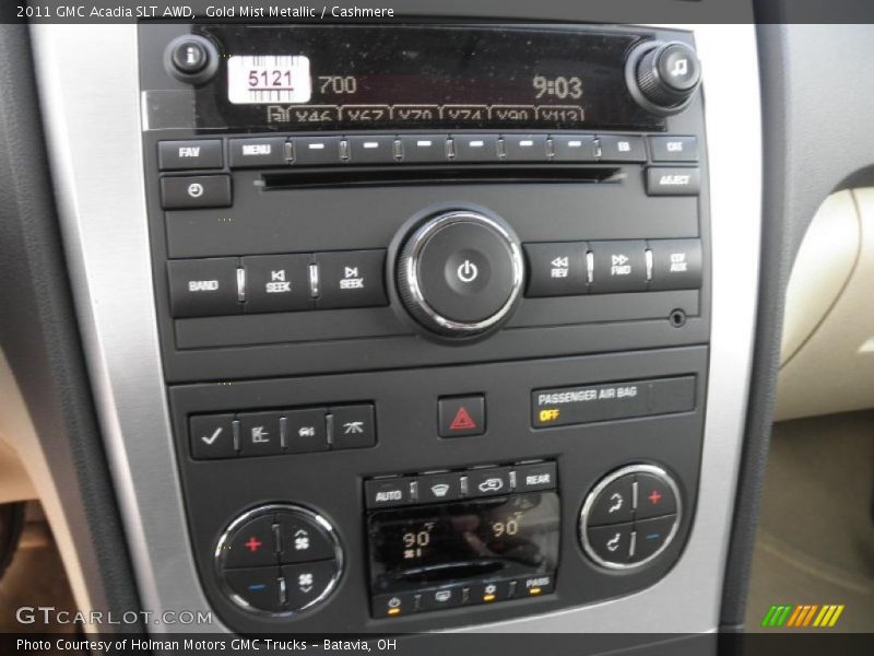 Gold Mist Metallic / Cashmere 2011 GMC Acadia SLT AWD